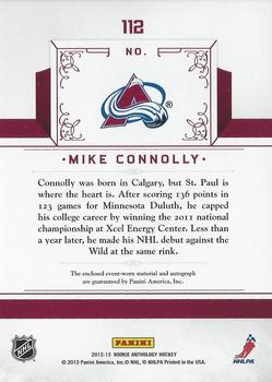 2012-13 Panini Rookie Anthology #112 Mike Connolly Back