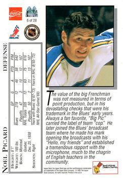 1993 Upper Deck McDonald's The Best of the Blues 1967-1992 #6 Noel Picard Back