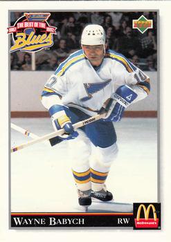 1993 Upper Deck McDonald's The Best of the Blues 1967-1992 #10 Wayne Babych Front