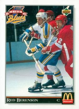 1993 Upper Deck McDonald's The Best of the Blues 1967-1992 #11 Red Berenson Front