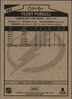 2013-14 O-Pee-Chee #164 Teddy Purcell Back