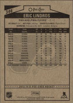 2013-14 O-Pee-Chee #346 Eric Lindros Back