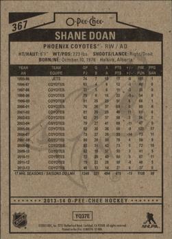 2013-14 O-Pee-Chee #367 Shane Doan Back