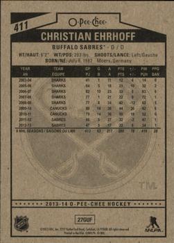 2013-14 O-Pee-Chee #411 Christian Ehrhoff Back