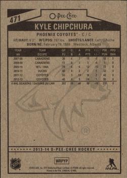 2013-14 O-Pee-Chee #471 Kyle Chipchura Back