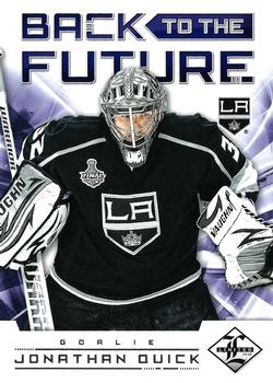 2012-13 Panini Limited - Back To The Future #BTF QB Jonathan Quick / Martin Brodeur Front