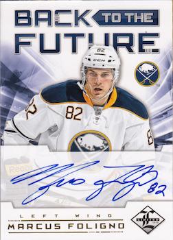 2012-13 Panini Limited - Back To The Future Signatures #BTF FL Marcus Foligno / Pat LaFontaine Front