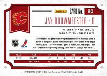 2012-13 Panini Limited - Gold #80 Jay Bouwmeester Back