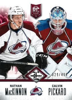 2012-13 Panini Limited - Rookie Redemption #R-AVS Nathan MacKinnon / Calvin Pickard Front
