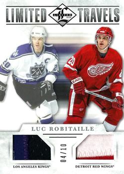 2012-13 Panini Limited - Travels Dual Jerseys Patch #TD-LR Luc Robitaille Front