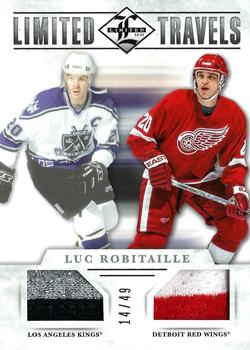 2012-13 Panini Limited - Travels Dual Jerseys Prime #TD-LR Luc Robitaille Front