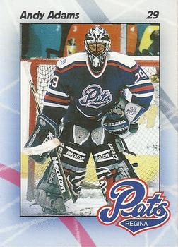 1996-97 Regina Pats (WHL) #15 Andy Adams Front