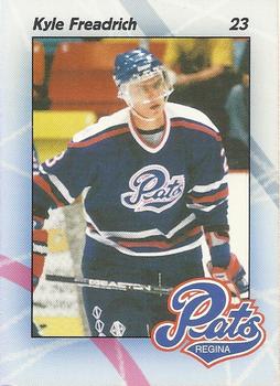 1996-97 Regina Pats (WHL) #17 Kyle Freadrich Front