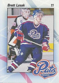 1996-97 Regina Pats (WHL) #20 Brett Lysak Front