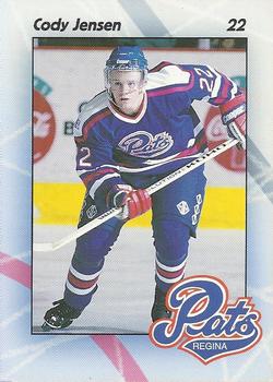 1996-97 Regina Pats (WHL) #22 Cody Jensen Front
