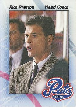 1996-97 Regina Pats (WHL) #23 Rich Preston Front