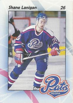 1996-97 Regina Pats (WHL) #3 Shane Lanigan Front