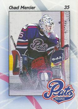 1996-97 Regina Pats (WHL) #7 Chad Mercier Front