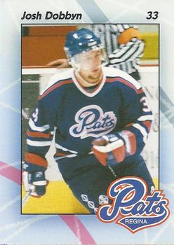 1996-97 Regina Pats (WHL) #9 Josh Dobbyn Front