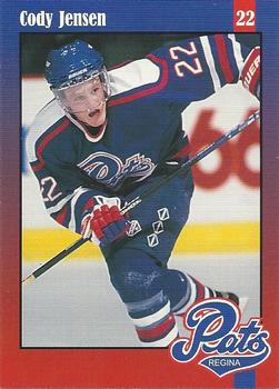 1997-98 Regina Pats (WHL) Police #17 Cody Jensen Front