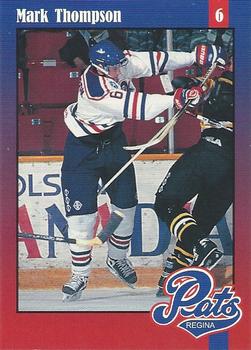 1997-98 Regina Pats (WHL) Police #19 Mark Thompson Front