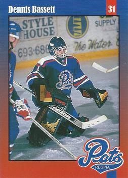 1997-98 Regina Pats (WHL) Police #20 Dennis Bassett Front