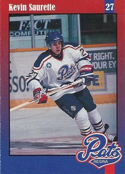 1997-98 Regina Pats (WHL) Police #5 Kevin Saurette Front