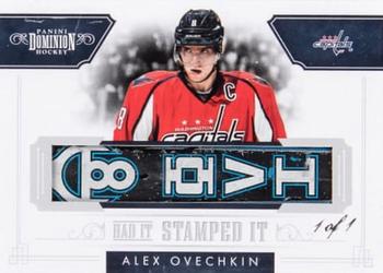2011-12 Panini Dominion - Had It Stamped It #49 Alexander Ovechkin Front