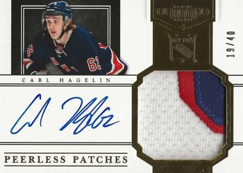 2011-12 Panini Dominion - Peerless Patches Autographs #62 Carl Hagelin Front