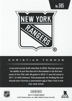 2013-14 Score #595 Christian Thomas Back