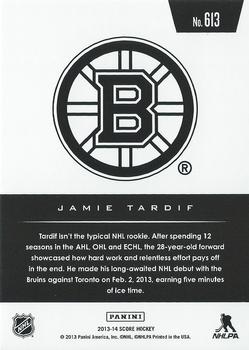 2013-14 Score #613 Jamie Tardif Back