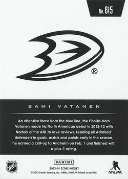 2013-14 Score #615 Sami Vatanen Back