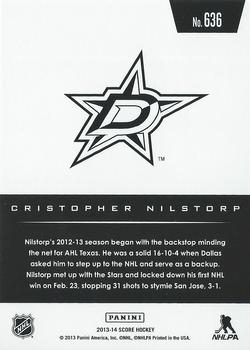 2013-14 Score #636 Cristopher Nilstorp Back