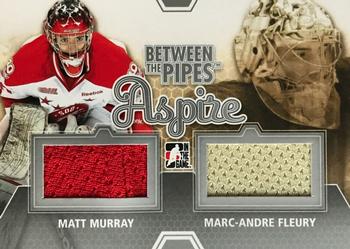 2012-13 In The Game Between The Pipes - Aspire Jerseys Silver #ASP-06 Matt Murray / Marc-Andre Fleury Front