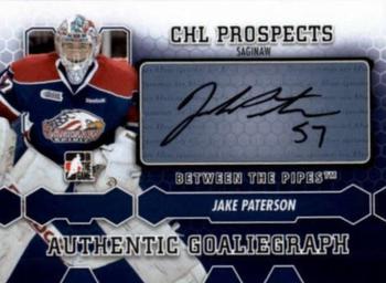 2012-13 In The Game Between The Pipes - Authentic Goaliegraphs #A-JP Jake Paterson Front