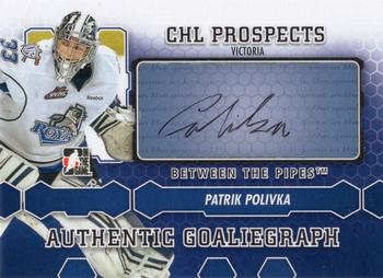 2012-13 In The Game Between The Pipes - Authentic Goaliegraphs #A-PP Patrik Polivka Front