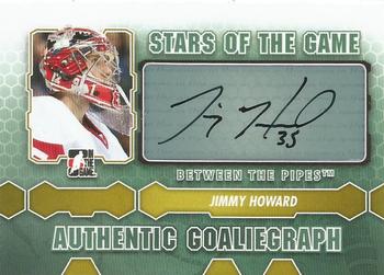 2012-13 In The Game Between The Pipes - Authentic Goaliegraphs #A-JHO Jimmy Howard Front
