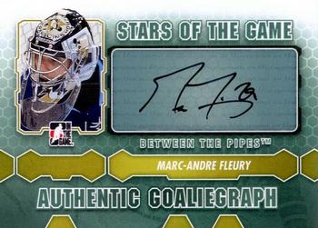 2012-13 In The Game Between The Pipes - Authentic Goaliegraphs #A-MF Marc-Andre Fleury Front