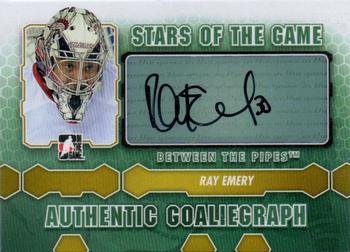 2012-13 In The Game Between The Pipes - Authentic Goaliegraphs #A-RE Ray Emery Front