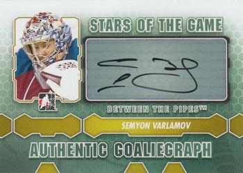 2012-13 In The Game Between The Pipes - Authentic Goaliegraphs #A-SV Semyon Varlamov Front