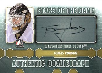 2012-13 In The Game Between The Pipes - Authentic Goaliegraphs #A-TV Tomas Vokoun Front