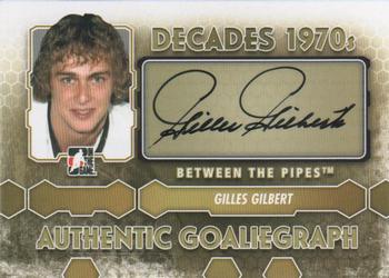2012-13 In The Game Between The Pipes - Authentic Goaliegraphs #A-GG Gilles Gilbert Front