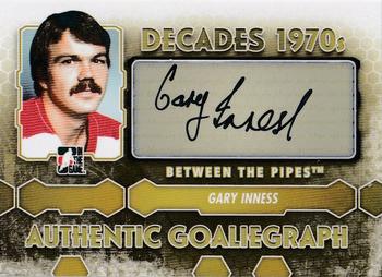 2012-13 In The Game Between The Pipes - Authentic Goaliegraphs #A-GI Gary Inness Front
