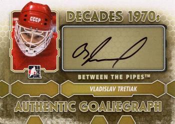 2012-13 In The Game Between The Pipes - Authentic Goaliegraphs #A-VT Vladislav Tretiak Front