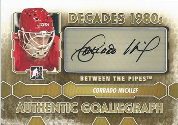 2012-13 In The Game Between The Pipes - Authentic Goaliegraphs #A-CM Corrado Micalef Front