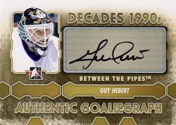 2012-13 In The Game Between The Pipes - Authentic Goaliegraphs #A-GHE Guy Hebert Front