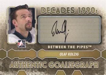 2012-13 In The Game Between The Pipes - Authentic Goaliegraphs #A-OK Olaf Kolzig Front