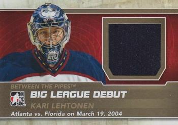 2012-13 In The Game Between The Pipes - Big League Debut Jerseys Gold #BL-11 Kari Lehtonen Front
