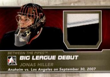 2012-13 In The Game Between The Pipes - Big League Debut Jerseys Gold #BL-23 Jonas Hiller Front