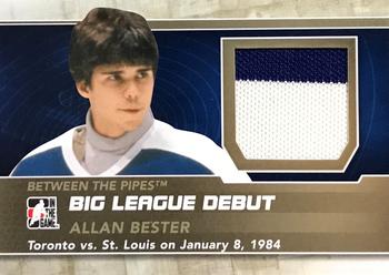 2012-13 In The Game Between The Pipes - Big League Debut Jerseys Gold #BL-29 Allan Bester Front
